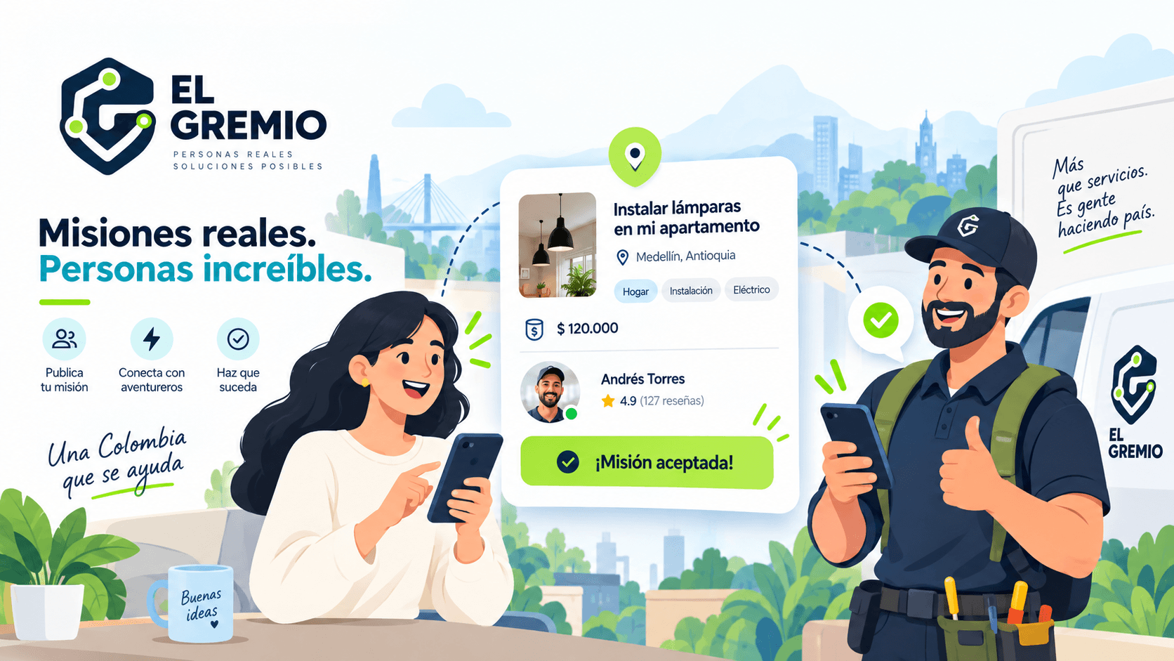 El Gremio conecta clientes y Aventureros